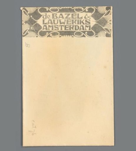 Envelope and five loose prints on Japanese paper of the vignette of De Bazel and Lauweriks