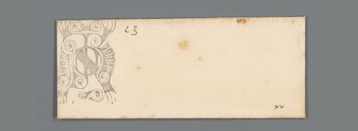 Envelope with a vignette featuring the monogram JN or NJ