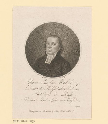 Portrait of Johannes Jacobus Metelerkamp