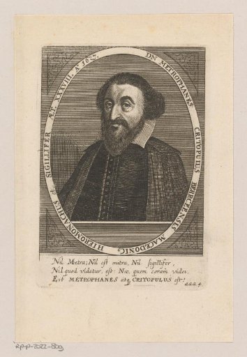 Portrait of Metrophanes Critopoulos at the age of 38