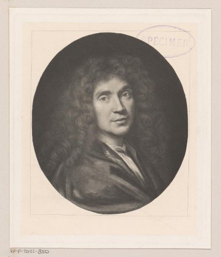 Portrait of Jean Baptiste Poquelin Molière