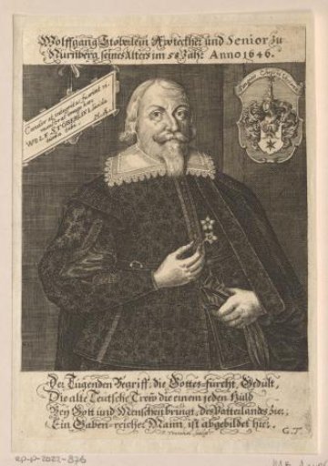 Portrait of Wolfgang Stöberlein at the age of 58