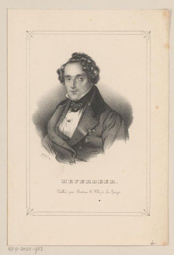 Portrait of Giacomo Meyerbeer