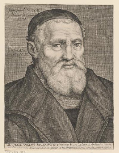 Portrait of Michelangelo at the age of 90