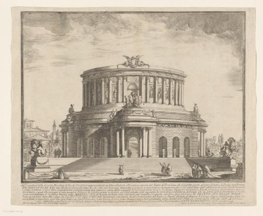 Design for the 'seconda macchina' of the Chinea festival of 1749 in Rome