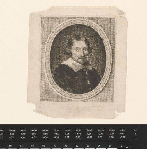 Portrait of an unknown man with a medallion on a necklace