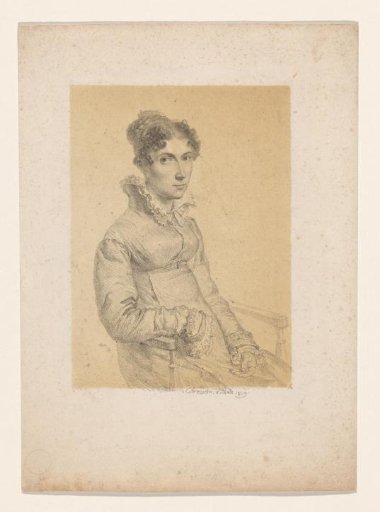 Seated young woman