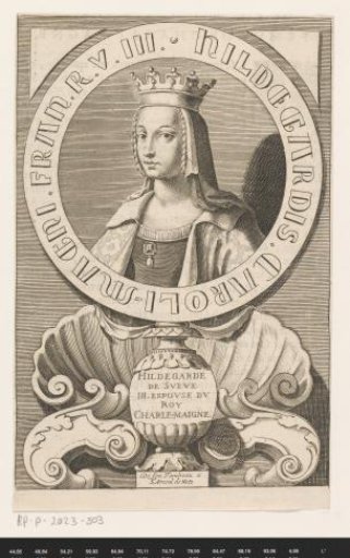 Portrait of Hildegard, Queen of the Franks