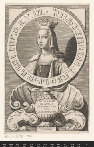 Portrait of Hildegard, Queen of the Franks