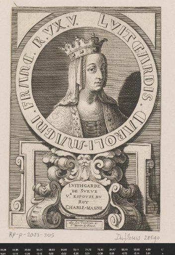 Portrait of Luitgarde of Alemannia