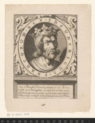 Portrait of Theuderic I, King of Austrasia