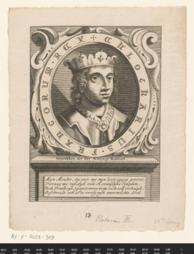 Portrait of Chlotharius III, King of Neustria and Burgundy