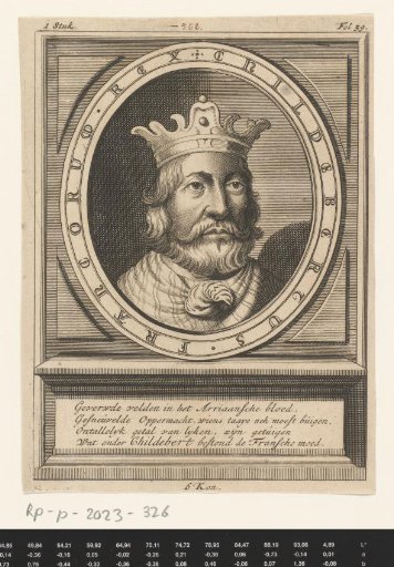 Portrait of Childebert I, King of the Franks