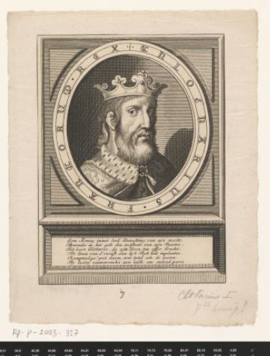 Portrait of Chlotharius I, King of the Franks