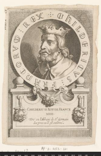 Portrait of Childeric II, King of Austrasia