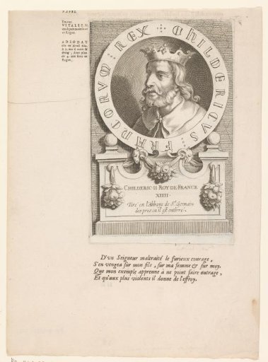 Portrait of Childeric II, King of Austrasia