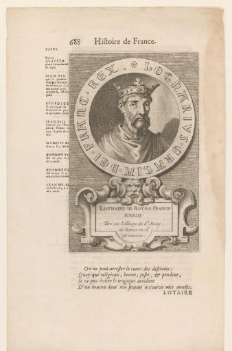 Portrait of Lotharius of France