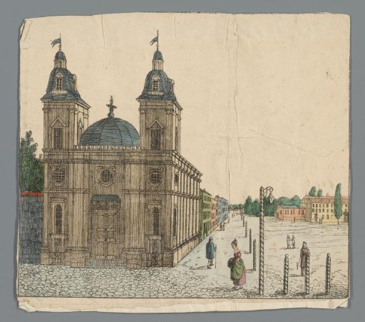 Square with church