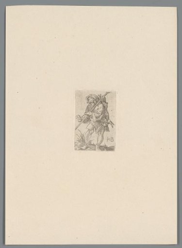 Peasant with a captured hare