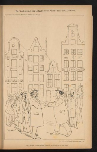 The relocation of "Recht voor Allen" to the Damrak
