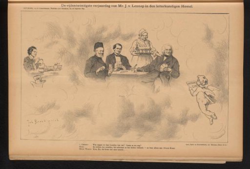 The Twenty-Fifth Birthday of Mr. J. v. Lennep in the Literary Heaven