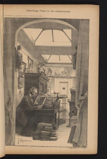 Alberdingk Thijm in His Study