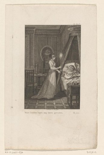 Susanna Bronkhorst at the deathbed of Mrs. Elzevier