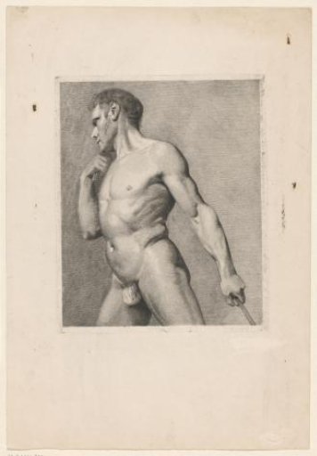 Standing nude man