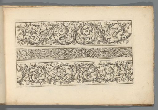 Three ornamental friezes with Apollo, animals and hunters