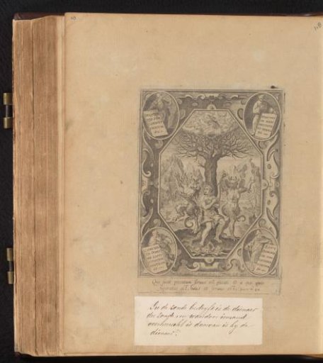 Young Man Bound to a Tree by Two Devils