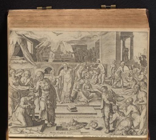 The Apostles Baptizing New Believers in Jerusalem