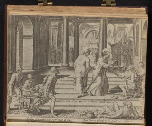Peter and John Healing a Lame Man at the Temple Gate