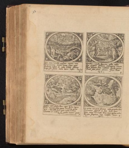 Apocalyptic visions of angels with swords and trumpets