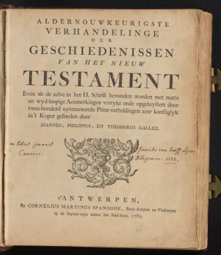 Title page for: The Most Accurate Account of the Histories of the New Testament
