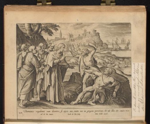 Christ healing two possessed men in the region of the Gerasenes