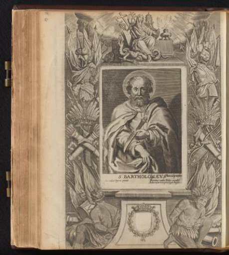 Saint Bartholomew with a dagger