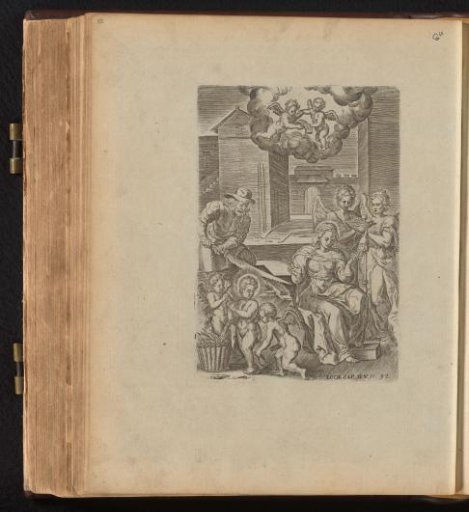 Holy Family in the carpenter's workshop