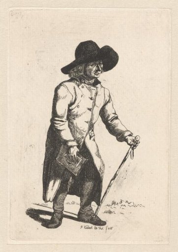 Man with a newspaper