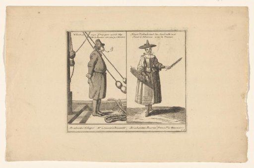 A Brabant skipper and a Brabant farmer's wife