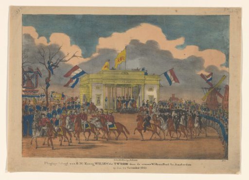 The Entry of King William II through the Willems Poort in Amsterdam on 17 November 1840