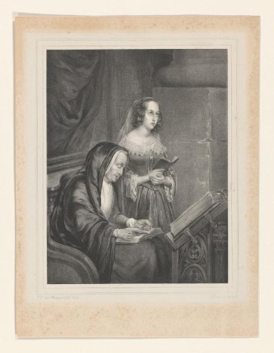 Old and young woman in prayer
