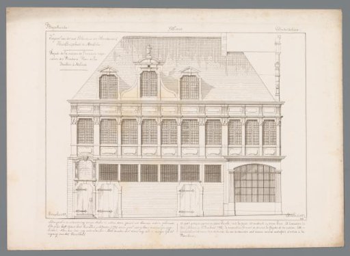 Facade of the old Butchers' Guild House in Mechelen