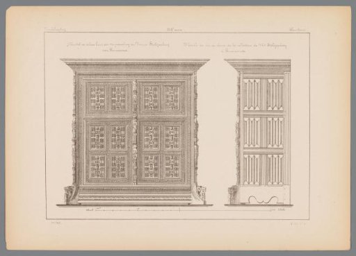 Oak cabinet from the seventeenth century