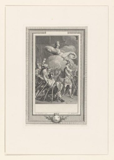 Achilles and Minerva before the Greek army