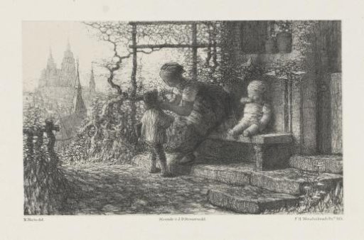 Mother with children