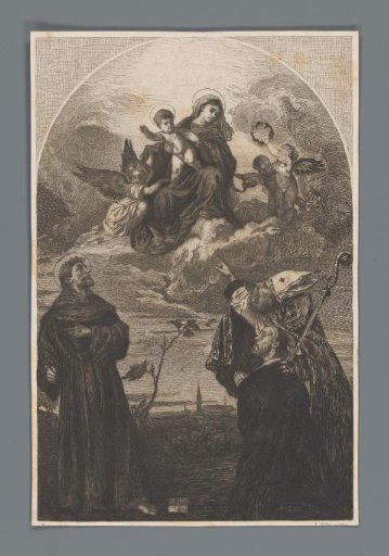 The Virgin and Child appearing to Saint Francis and Saint Blaise