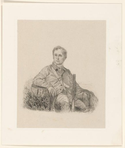 Man with a hunting rifle