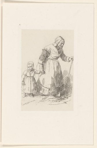 Old woman with a little girl
