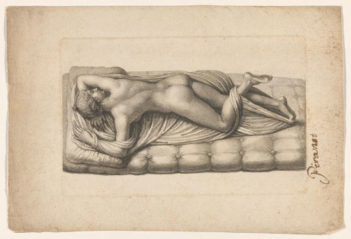 Hermaphroditus, lying to the left