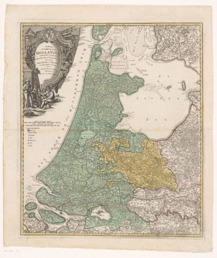 Map of Holland, Utrecht, and part of Gelderland and Friesland